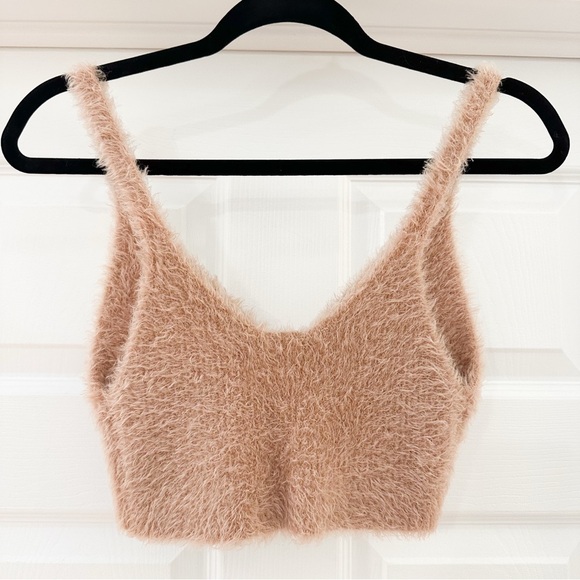 Jonathan Simkhai Caroline Feathered Rib Bralette Plush Blush Pink sz XS - Picture 9 of 11